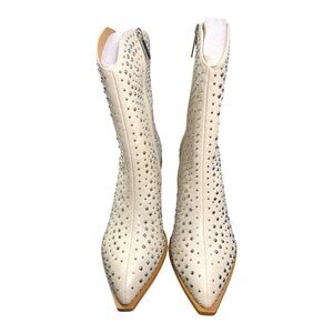 Hey Girl Rhinestone Studded Western Boots – Size 10